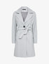 Manteau mi-long ceinturé - Gris chiné - 1
