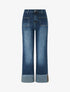 Jean à 4 poches coupe droite - Bleu - 1