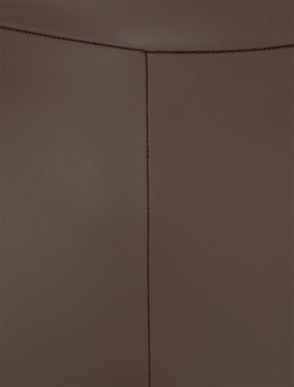 Legging uni en simili - Marron - 3