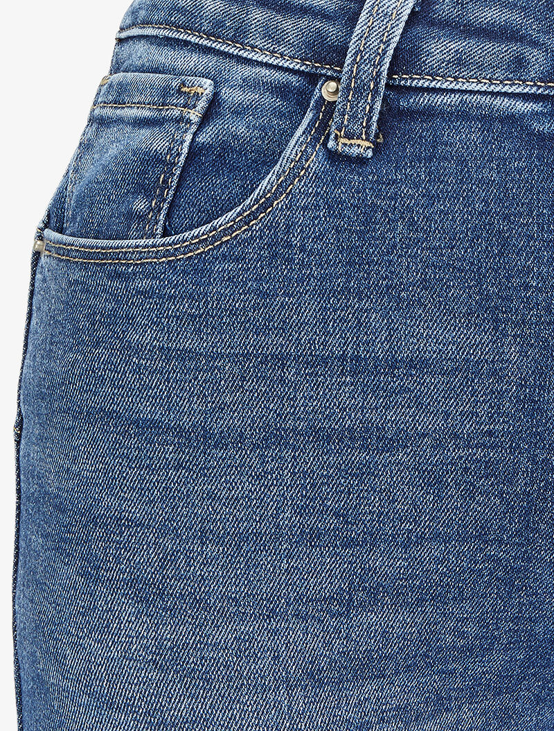 Jean skinny taille haute déchiré - Bleu denim - 3