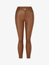 Jean skinny taille standard effet ciré - Camel - 5