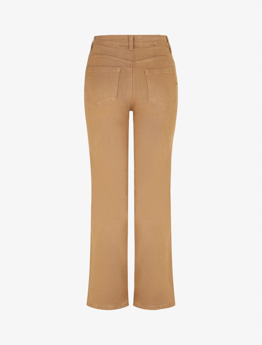 Jean push-up uni - Camel - 2