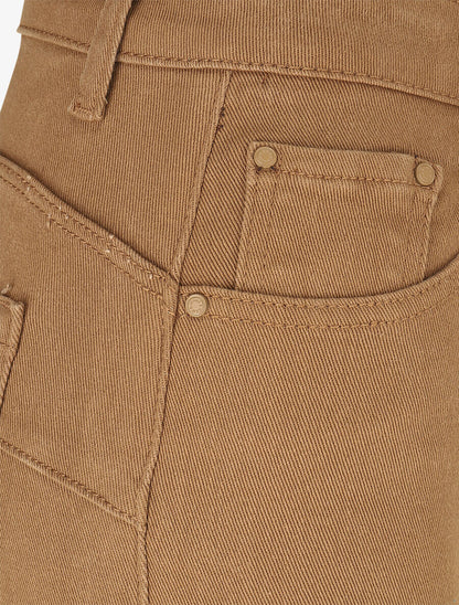 Jean push-up uni - Camel - 3