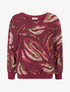 Top en voile à motifs abstraits - Lie de vin - 4