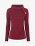 Pull rayé à col montant - Lie de vin - 1