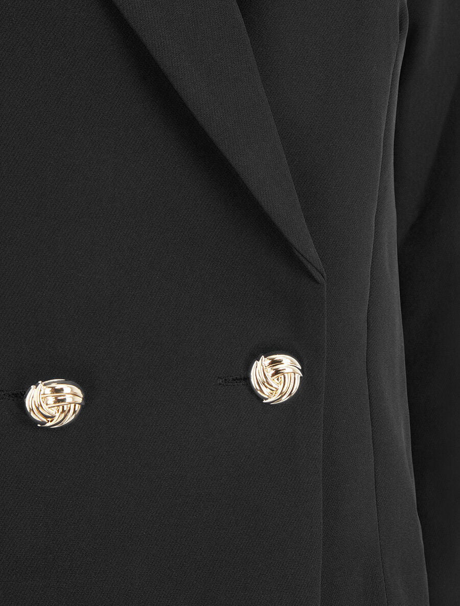 Veste courte unie - Noir - 3