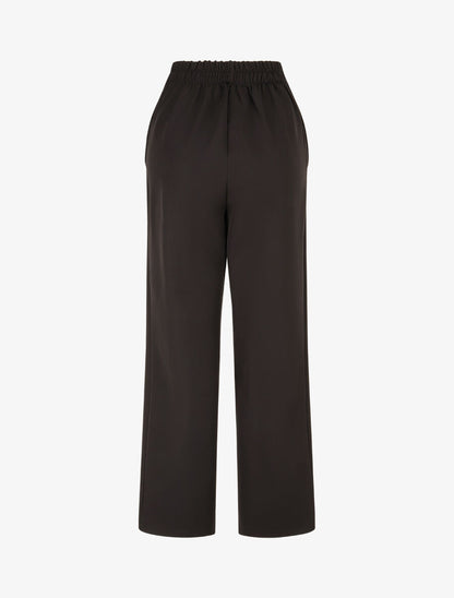 Pantalon uni et elastiqué - Noir - 2