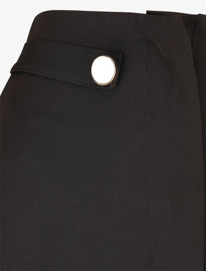 Pantalon uni et elastiqué - Noir - 3