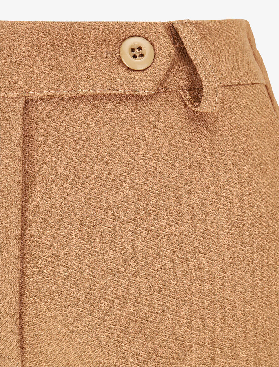 Pantalon droit chiné - Camel - 3