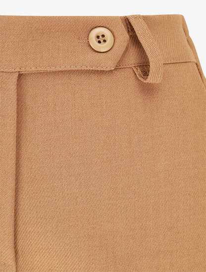 Pantalon droit chiné - Camel - 3