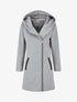Manteau zippé à poches contrastantes en simili - Gris - 5