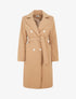 Manteau uni à boutons décoratifs - Camel - 1