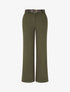 Pantalon épais uni coupe droite - Kaki - 5