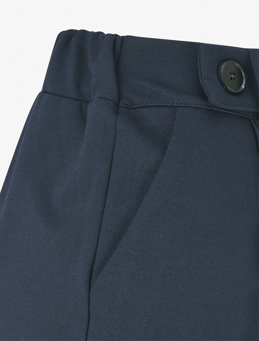 Pantalon long épais coupe ample - Marine - 3
