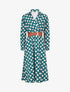 Robe longue à carreaux style 70&