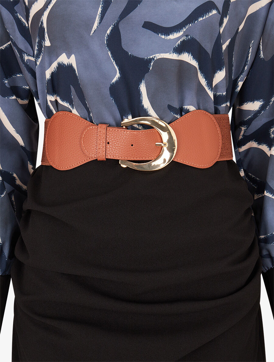 Robe moulante à buste imprimé graphique - Marine - 3