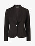 Veste en suédine col tailleur - Noir - 1
