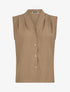 Top texturé sans manches - Camel - 4