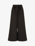 Pantalon uni effet lin - Noir - 4