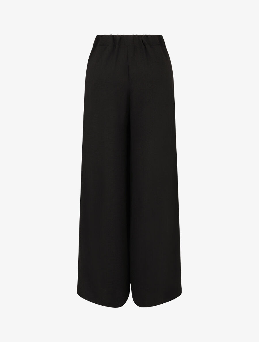 Pantalon fluide à double pans - Noir - 2