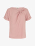 Top droit manches courtes à col asymétrique - Rose - 4