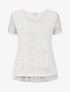 Top uni en dentelle - Blanc - 1