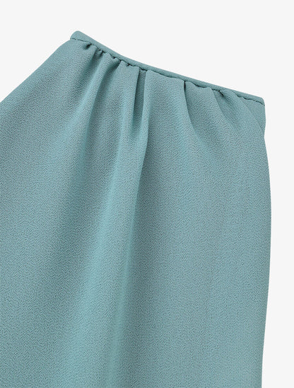 Top uni à bretelle et empiècement pierre - Turquoise - 3