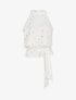Top droit sans manches flocage gouttes irisées - Blanc - 4