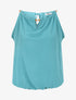 Top boule uni sans manches - Turquoise - 1