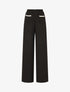 Pantalon fluide à poches stylisés - Noir - 4