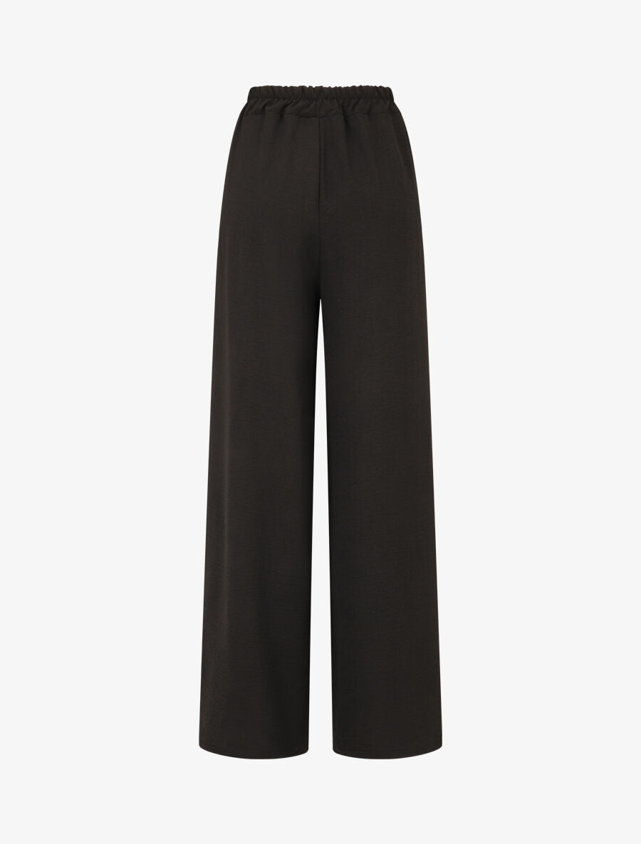 Pantalon fluide à poches stylisés - Noir - 2