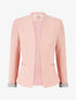 Veste droite à épaulettes - Rose - 4