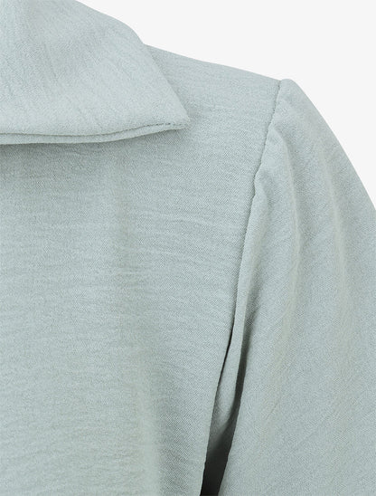 Top asymétrique manches courtes - Vert d&
