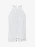 Top sans manches en broderie anglaise col américain - Blanc - 4