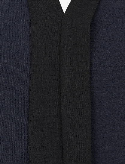 Top bicolore en voile - Marine - 3