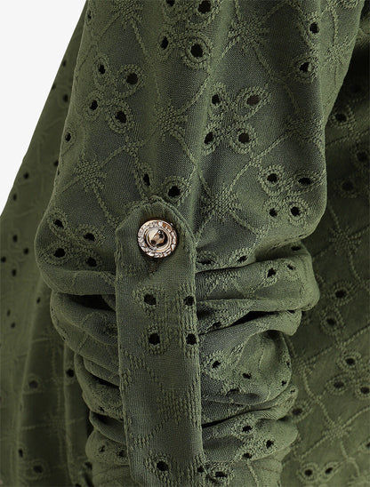 Ensemble top et débardeur bicolore - Kaki - 3