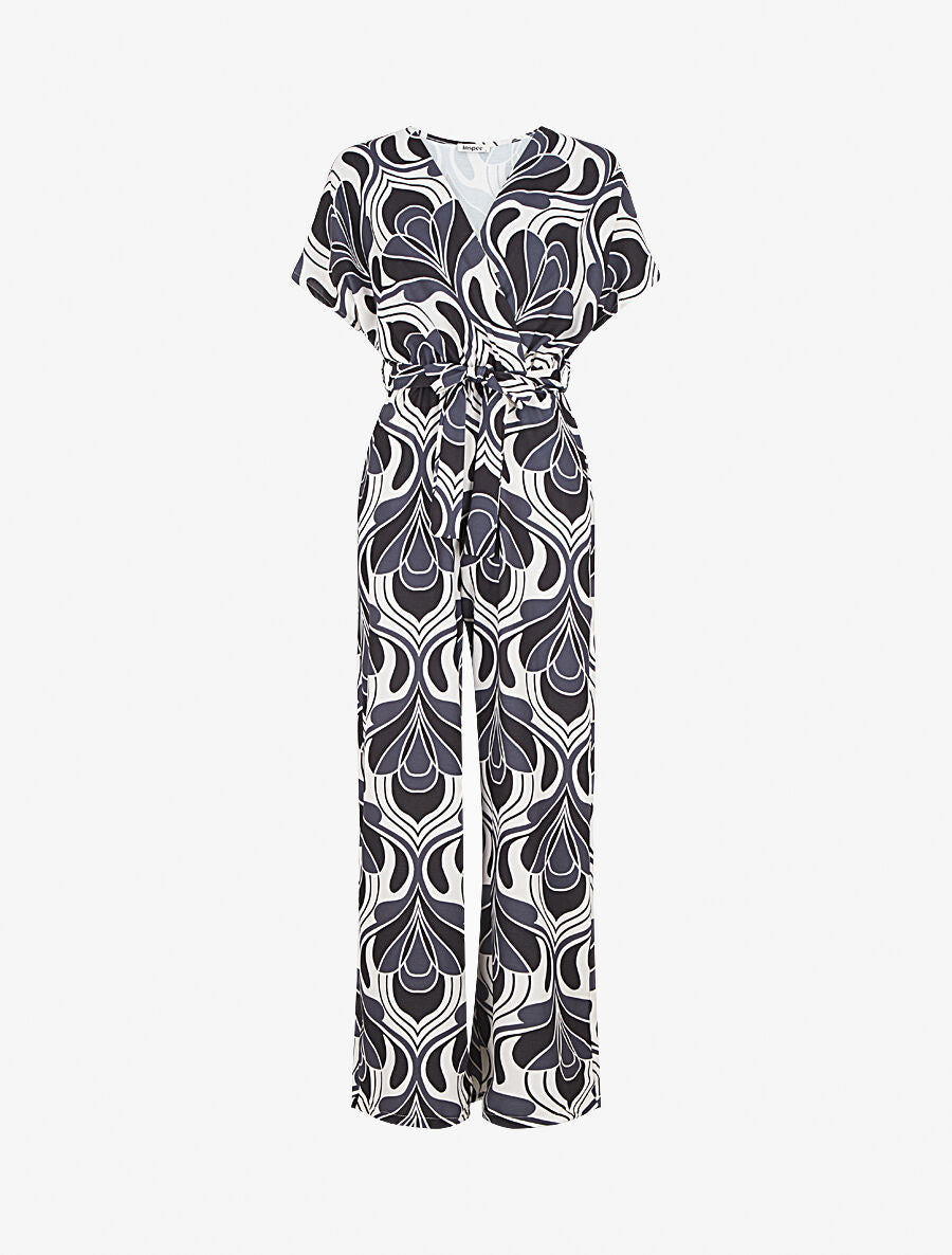 Combinaison droite manches courtes imprimé 70&