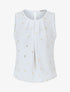 Top sans manches motif ancres irisées - Blanc - 4