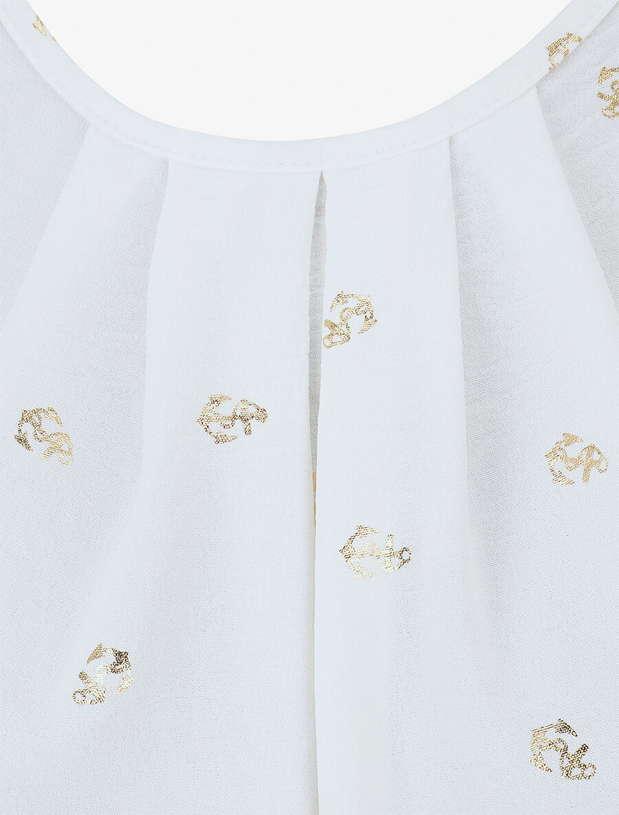 Top sans manches motif ancres irisées - Blanc - 3