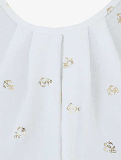 Top sans manches motif ancres irisées - Blanc - 3