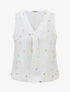Top uni flocage ancres irisées - Blanc - 4