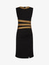 Robe moulante à bandes irisées - Noir - 1