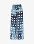 Pantalon fluide à imprimé cercles - Marine - 4