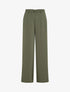 Pantalon ample taille haute uni - Kaki - 1