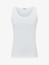 Débardeur côtelé basique coupe ajustée - Blanc - 1
