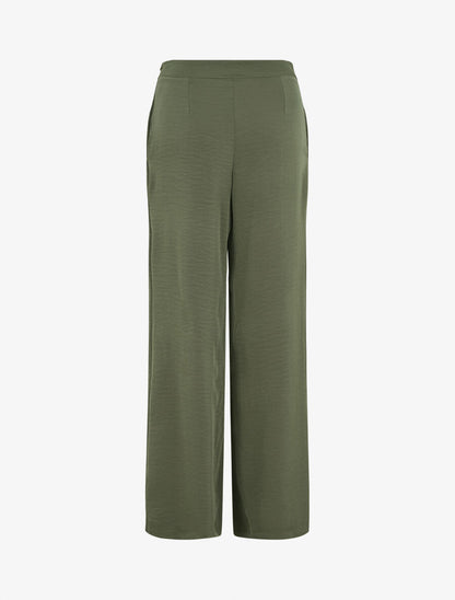 Pantalon fluide à double pans - Kaki - 2