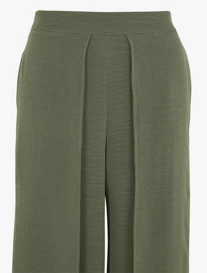 Pantalon fluide à double pans - Kaki - 3