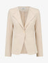 Veste unie boutonnée - Beige - 4