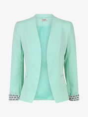 Veste droite à épaulettes - Vert d&
