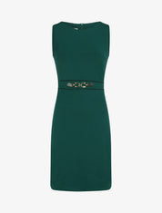 Robe moulante à boucle décorative - Vert sapin - 1